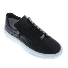 Black modern sneakers for men