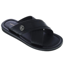 Italian Handcrafted Black Men Slippers