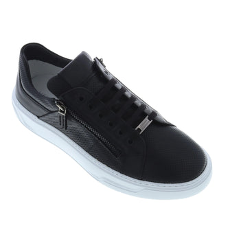 Black modern sneakers for men