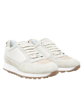 Italian Sneakers Beige Women by Peserico